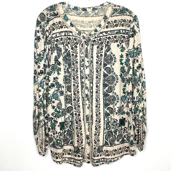 Boho paisley floral top - Picture 3 of 12